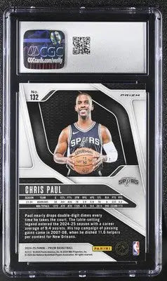 Graded Prizm Chris Paul Pink Ice basketball card 2024-25 Panini Prizm CGC 9