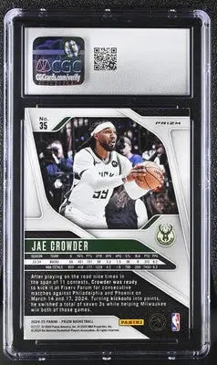 Graded Panini Prizm Jae Crowder basketball card CGC 9 Silver product image