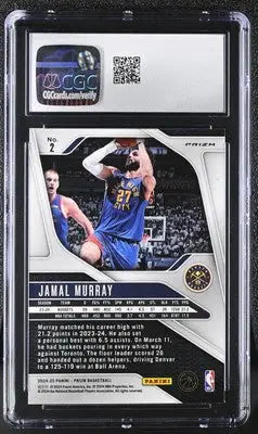 Graded Prizm Jamal Murray basketball card Pink Ice 2024-25 Panini Prizm Jamal Murray