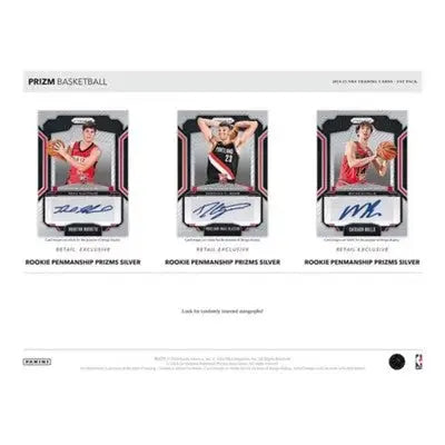 Three prizm nba basketball trading cards from the 2024-25 Panini PRIZM NBAFat Pack Box