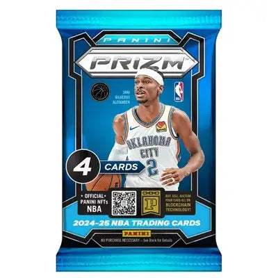 Panini Prizm NBA basketball retail pack with trading cards for collectors