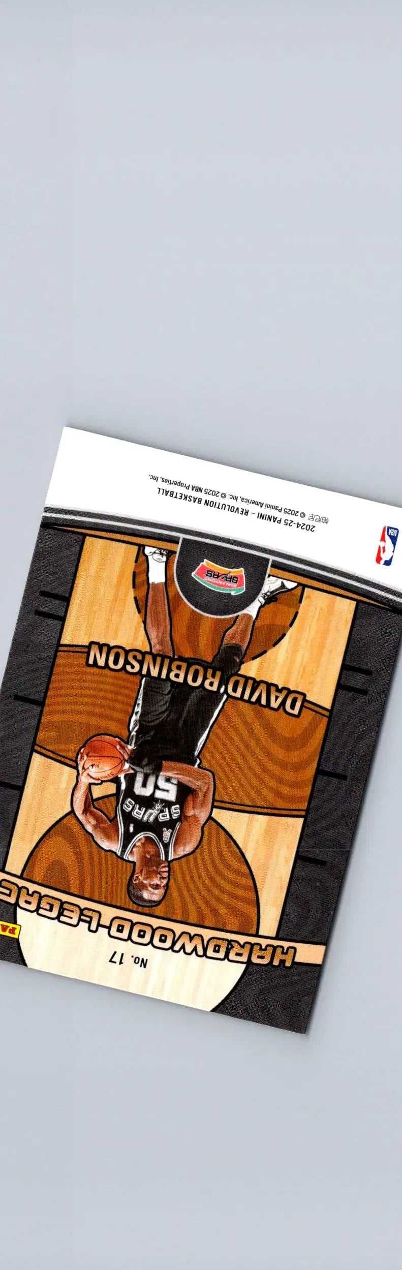 Basketball trading card featuring David Robinson from 2024-25 Panini Revolution Hardwood Legacy