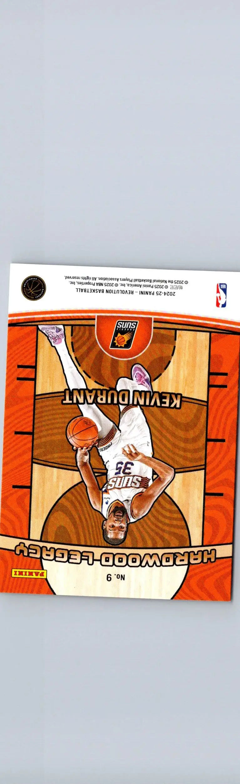 Basketball trading card featuring Kevin Durant from 2024-25 Panini Revolution Durant Hardwood Legacy