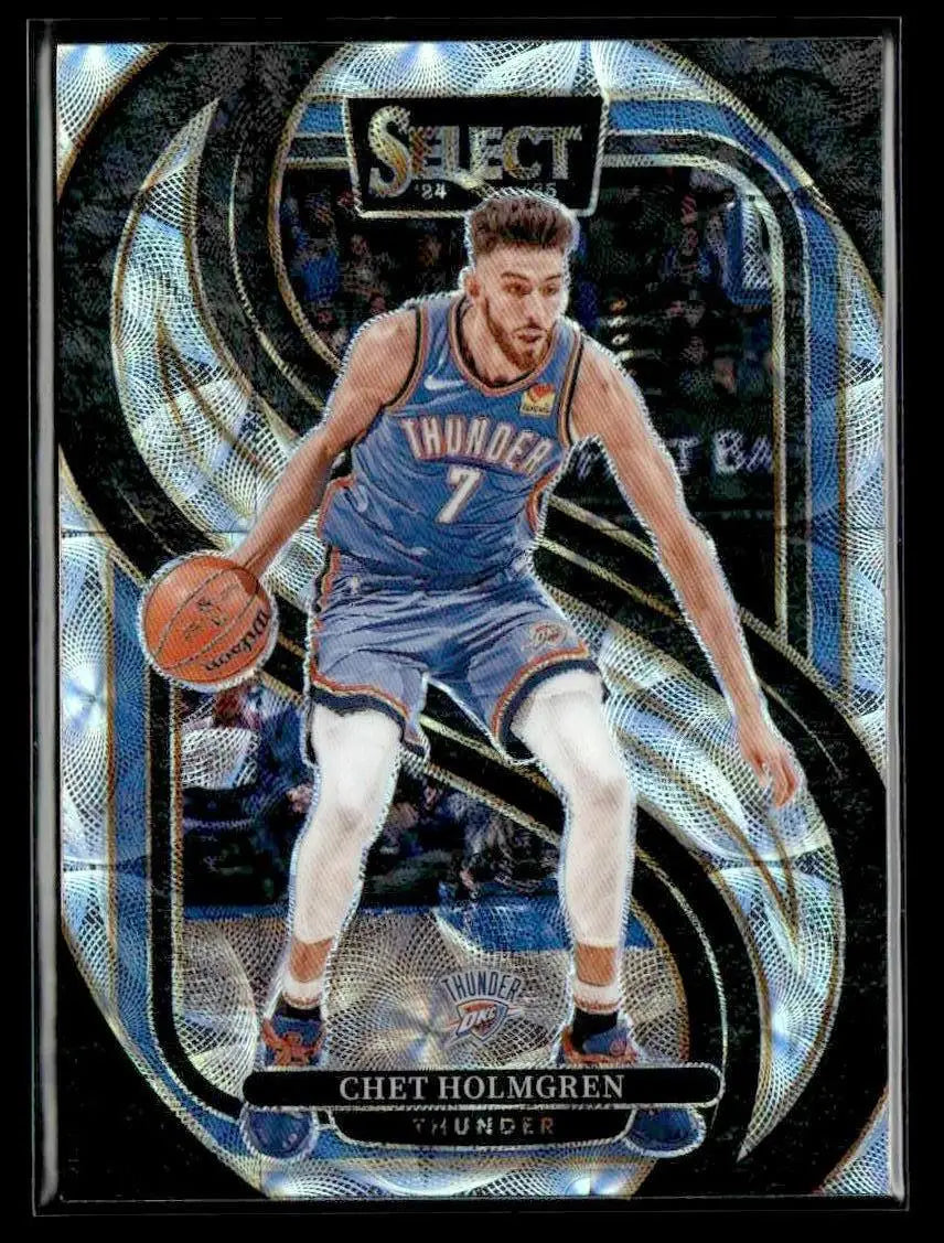 Chet Holmgren basketball card from Panini Select Scope Prizm 2024-25 series