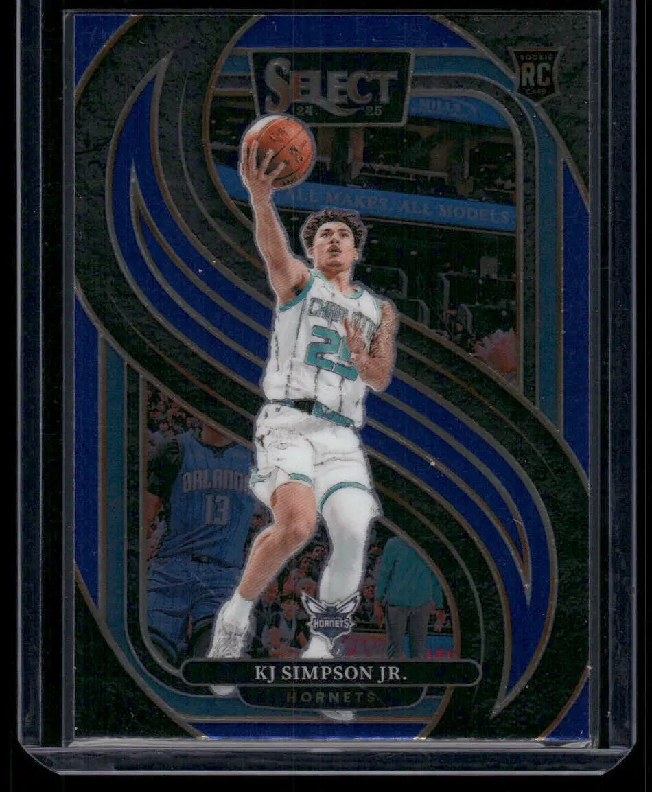 2024-25 Panini Select Basketball KJ Simpson Jr. #193 Premier Level Blue RC - Trading Card