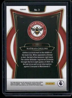 2024-25 Panini Select Premier League Terrace Nathan Collins #3 Soccer