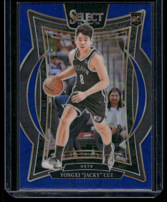 2024-25 Panini Select Prizm Yongxi ’Jacky’ Cui #94 Concourse Blue RC Basketball - Basketball Card