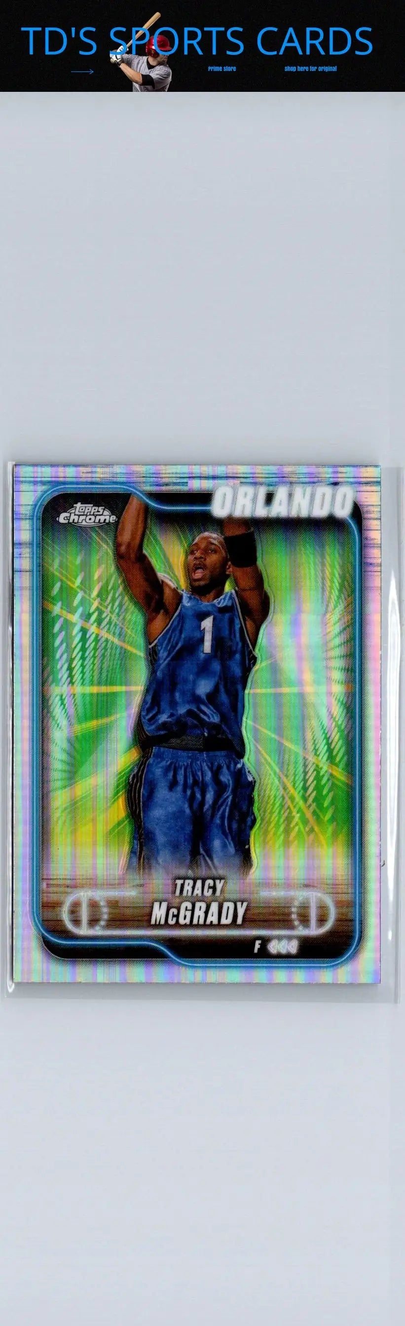 Tracy McGrady basketball card 2024-25 Topps Chrome Refractor featuring Tracy McGrady Refractor