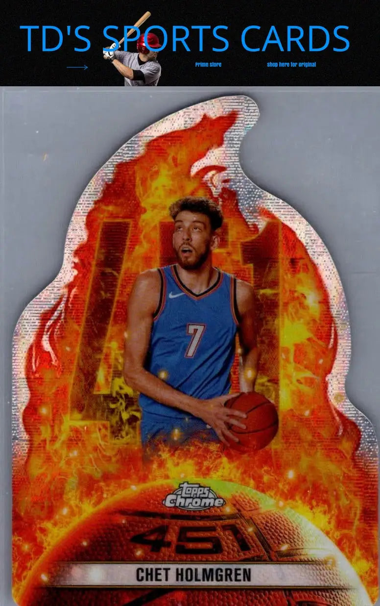 Chet Holmgren basketball card from 2024-25 Topps Chrome series