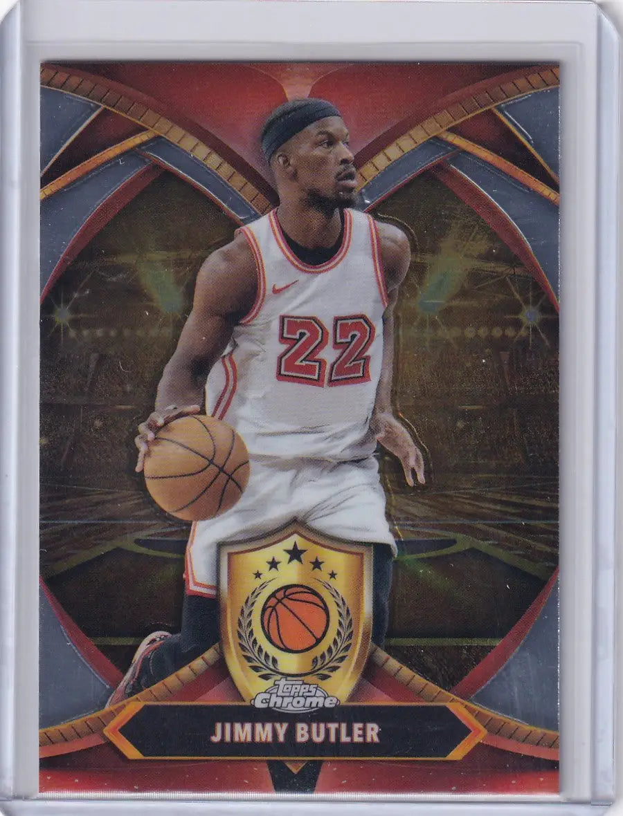 Jimmy Butler basketball card from 2024-25 Topps Chrome Ball of Duty set