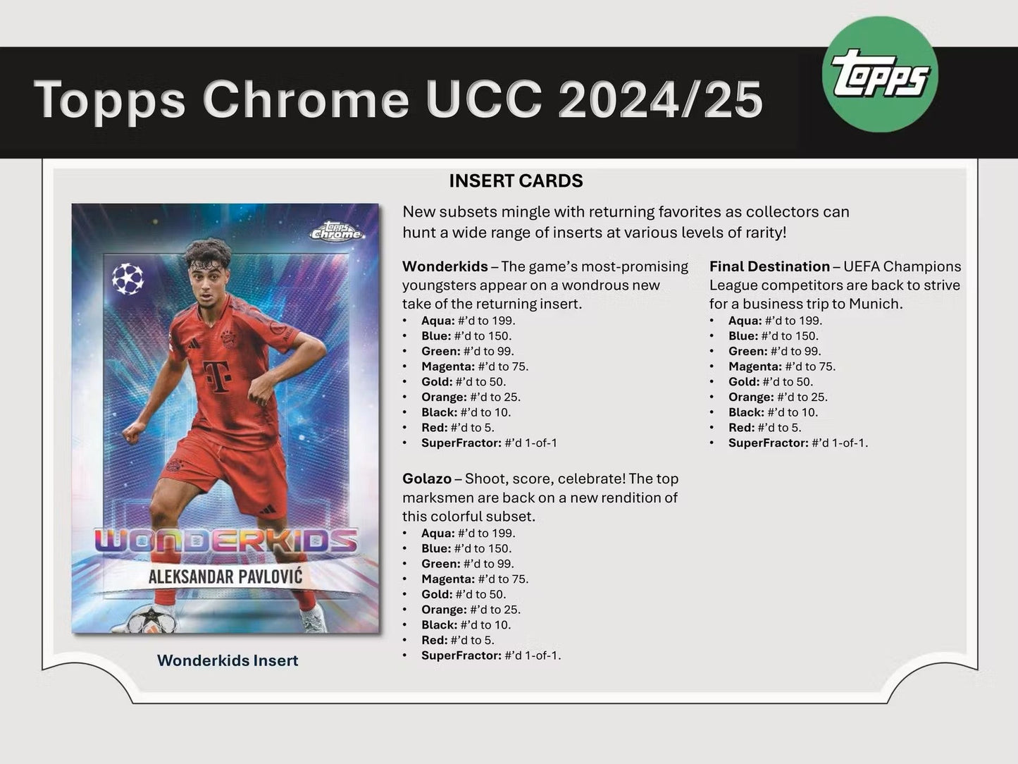 2024-25 Topps Chrome UEFA Club Competitions Soccer Hobby Box