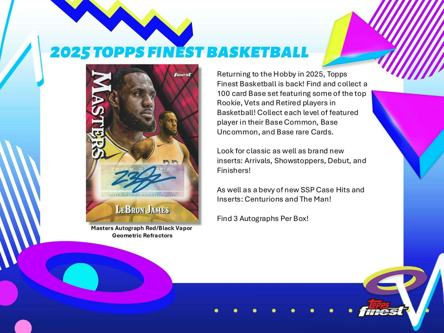 2024-25 Topps Finest Basketball Breaker Delight Box | Columbia Sports Cards