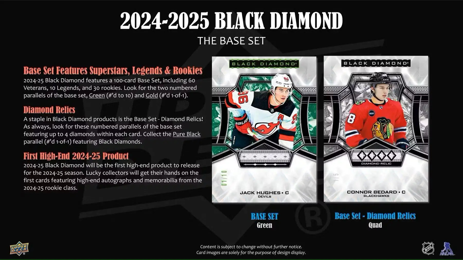 2024/25 Upper Deck Black Diamond Hockey Hobby Box - Sports Card Hobby Boxes