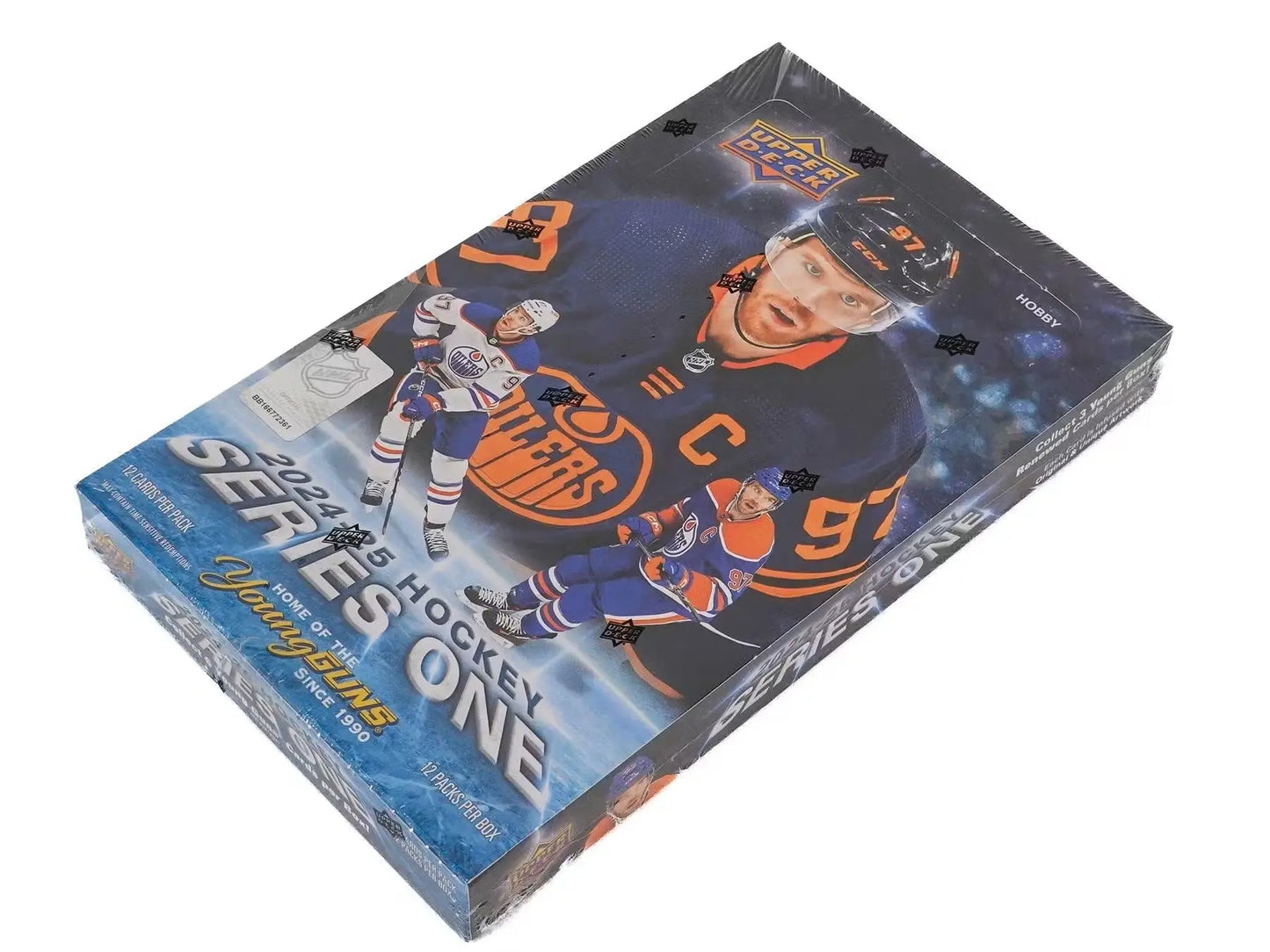 Sealed 2024-25 Upper Deck Series 1 Hockey Hobby Box with Young Guns, base set, and gold parallel