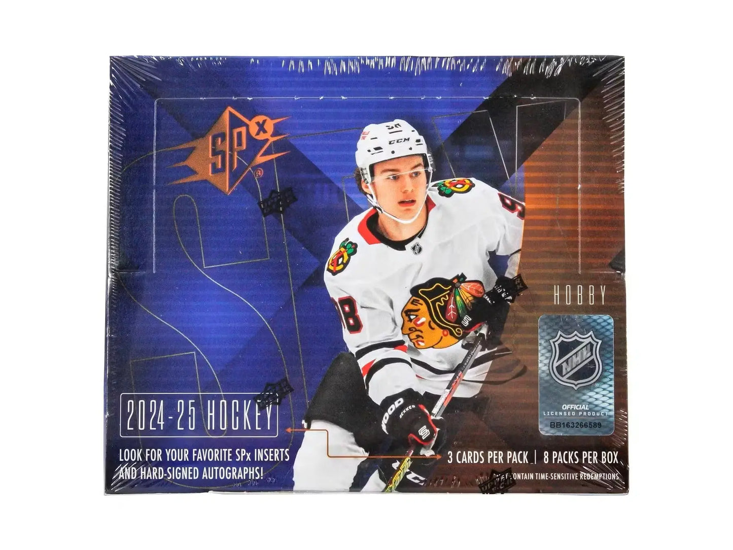 2024/25 Upper Deck SPx Hockey Hobby Box with base set and set rookies