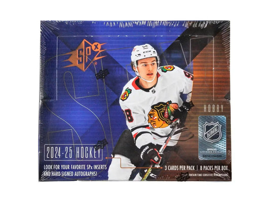2024/25 Upper Deck SPx Hockey Hobby Box with base set and set rookies