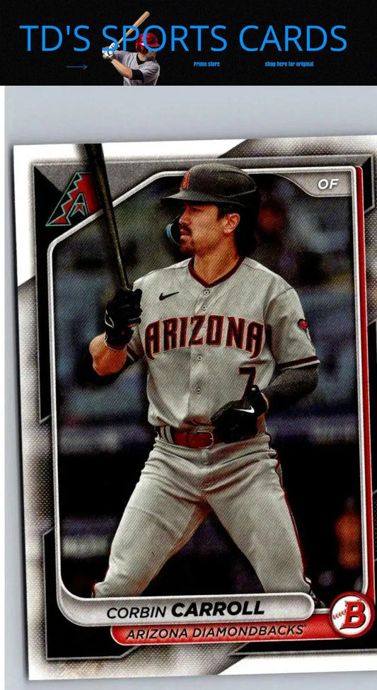 2024 Bowman Corbin Carroll baseball card displayed in product #25