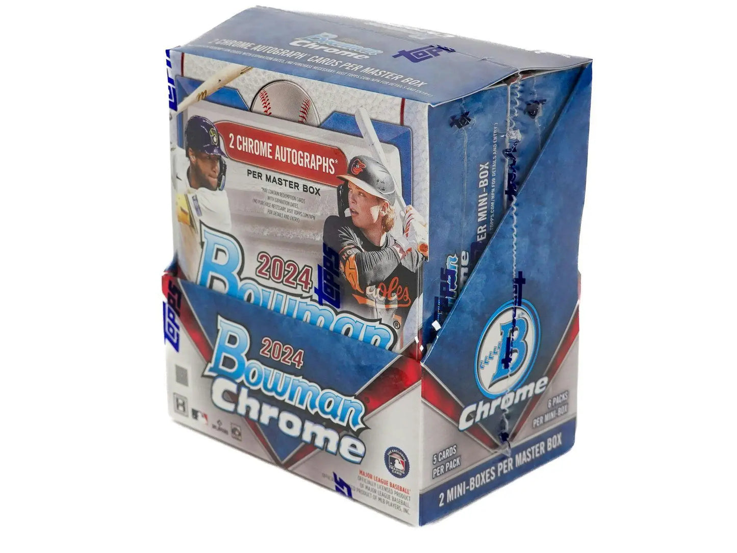 2024 Bowman Chrome Baseball Hobby Box with Refractor Parallel, Orange Refractor, Superfractor Parallel