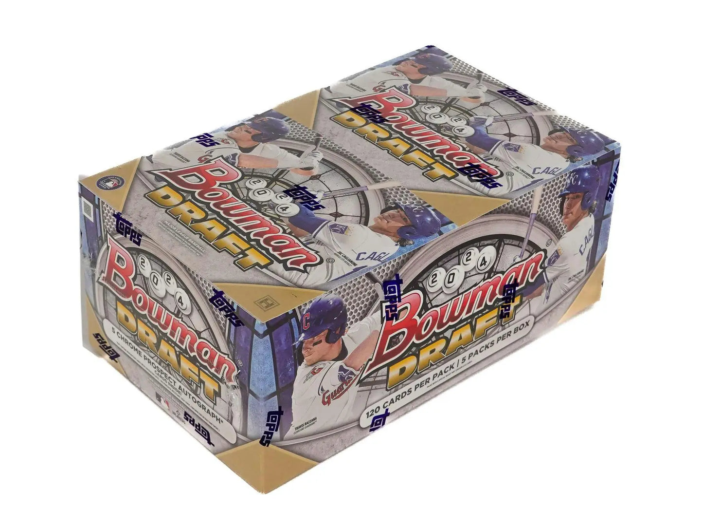 Sealed 2006 Bowman Draft baseball cards box featuring red and gold refractors and base set