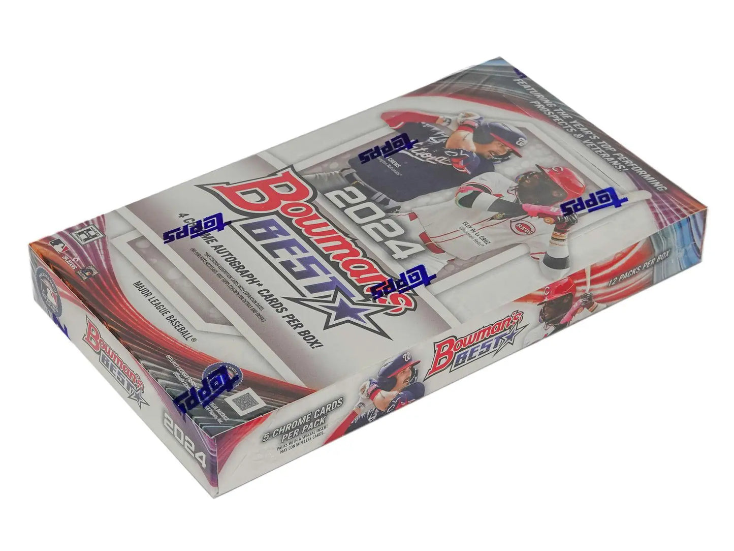 2024 Bowman’s Best Baseball Hobby Box with refractor parallel and superfractor parallel cards