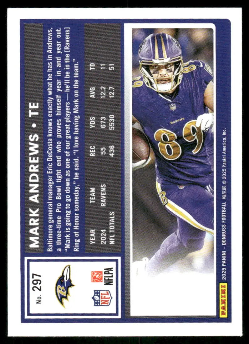 2024 Donruss Mark Andrews #297 Football - Football Card
