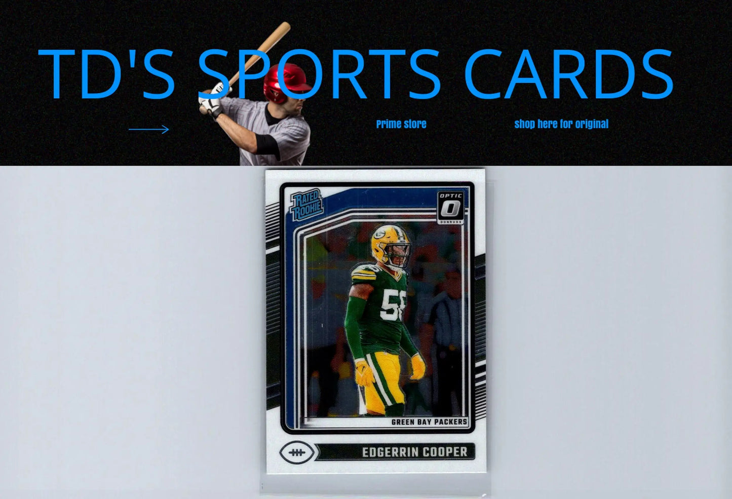 Edgerrin Cooper football card from 2024 Donruss Optic series