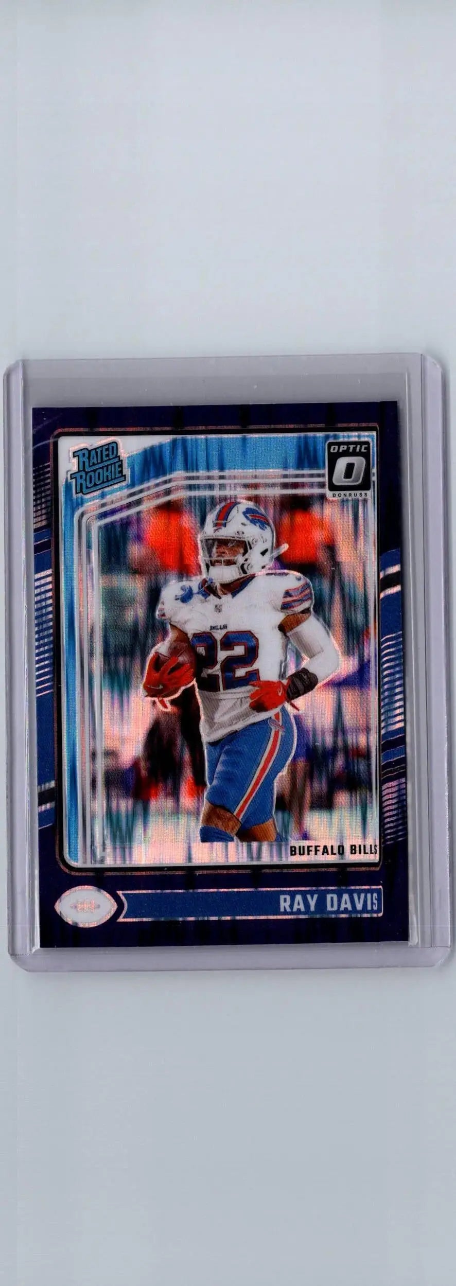 Ray Davis football card 2024 Donruss Optic Purple Shock featuring Ray Davis Purple Shock