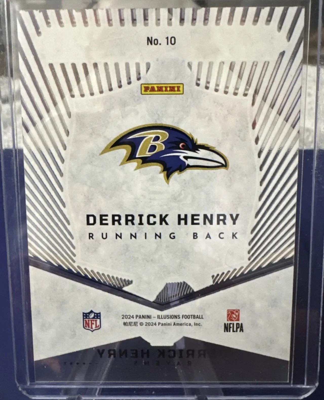 Illusions Derrick Henry football trading card from Panini Illusions Derrick Henry Abracadabra series