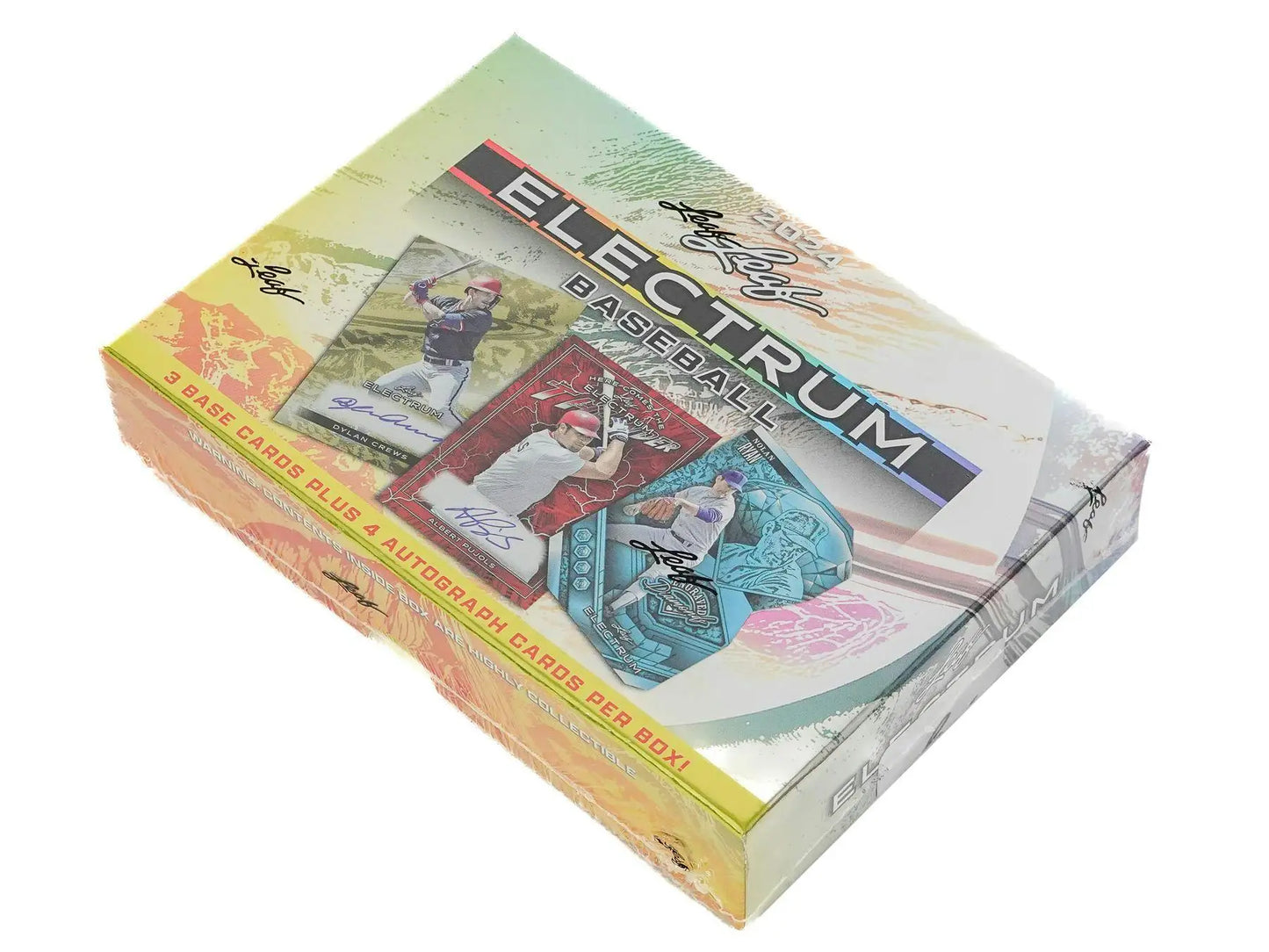 Sealed 2024 Leaf Electrum Baseball Hobby Box with colorful gradient design