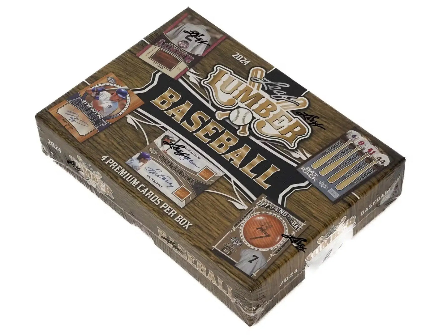Sealed Leaf Lumber Baseball 2024 trading card box with trade deadline redemption features