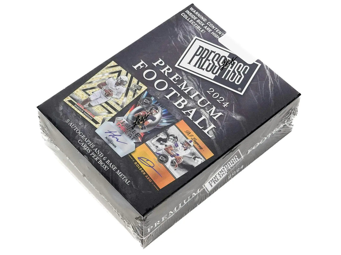 Sealed 2024 Leaf Press Pass Premium Football Hobby box with Press Pass cards