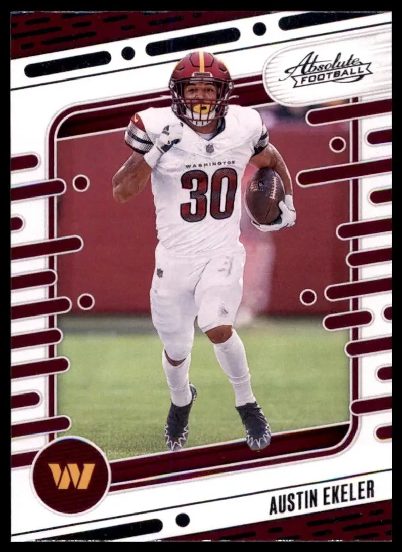 2024 Panini Absolute Austin Ekeler #100 Washington Commanders Football Card NFL - Football Card