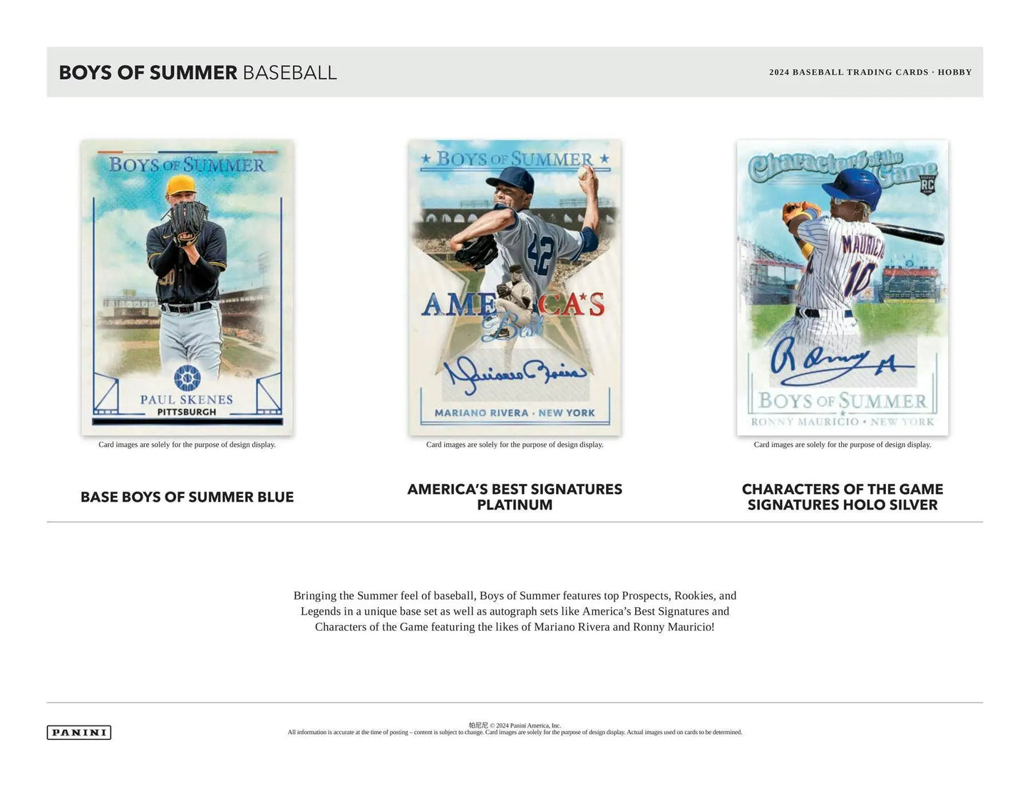 Baseball cards display featuring jumbo prospect materials and American Glory Signatures