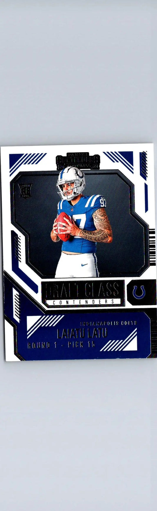 Matt Ryan football card from the Laiatu Latu draft class 2024 Panini Contenders