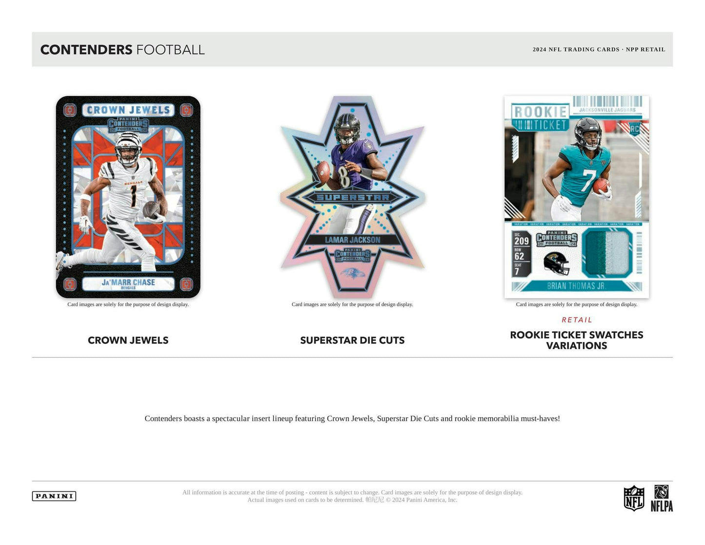 2024 Panini Contenders Football Retail 24-Pack Box | Columbia Sports Cards & More