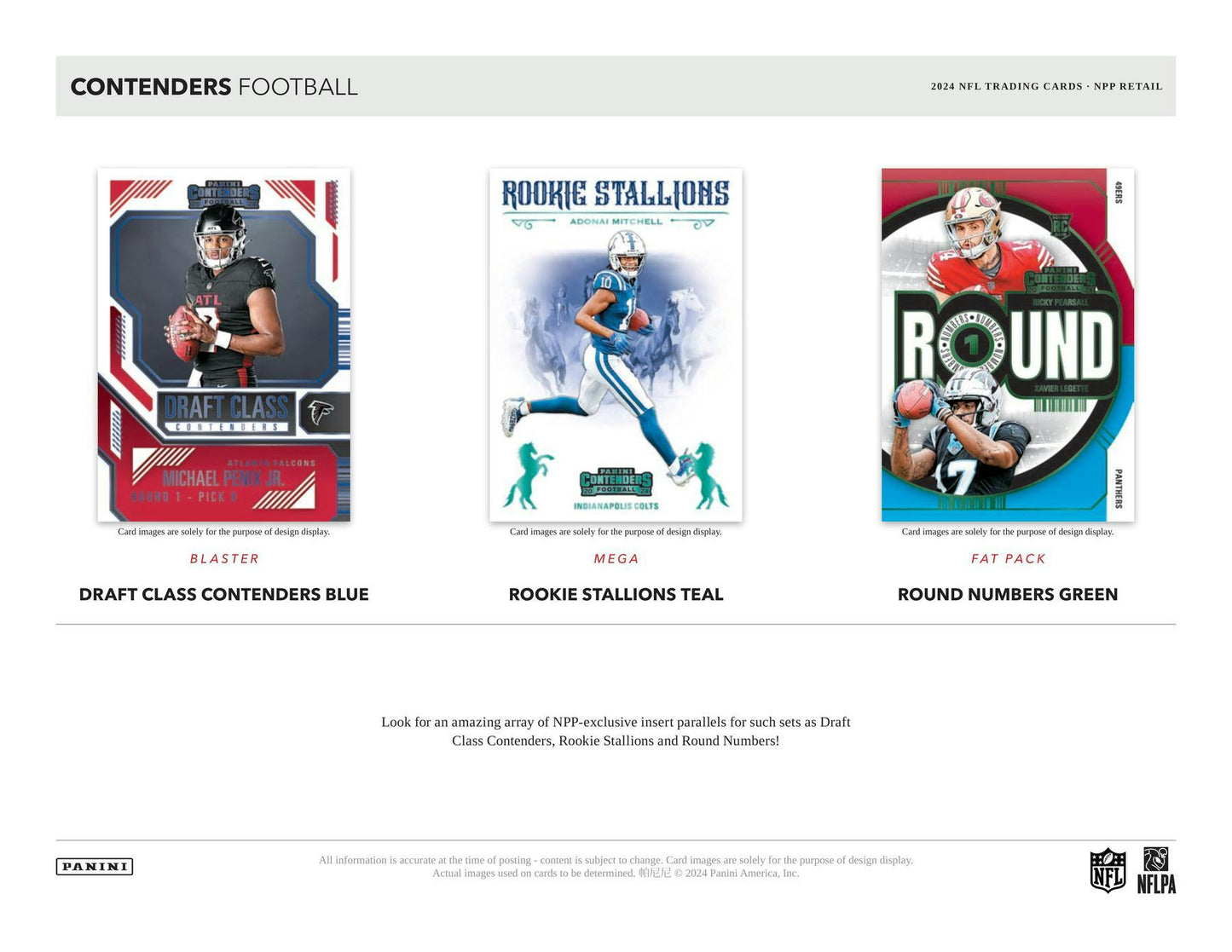 2024 Panini Contenders Football Retail 24-Pack Box | Columbia Sports Cards & More