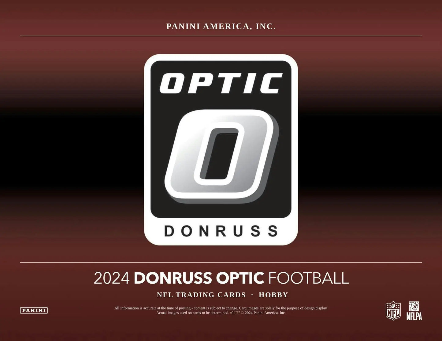 2024 Donruss Optic Football trading card packaging with autograph card inside