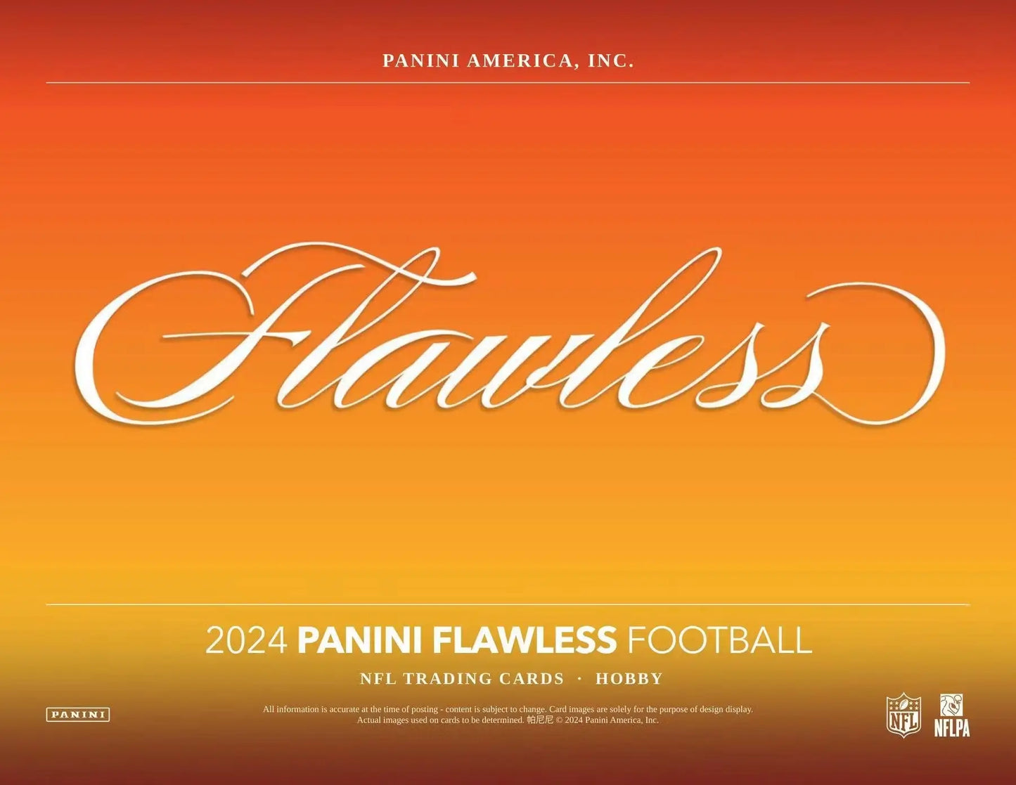 2024 Panini Flawless Football Hobby 2-Box Case - Sports Card Hobby Boxes