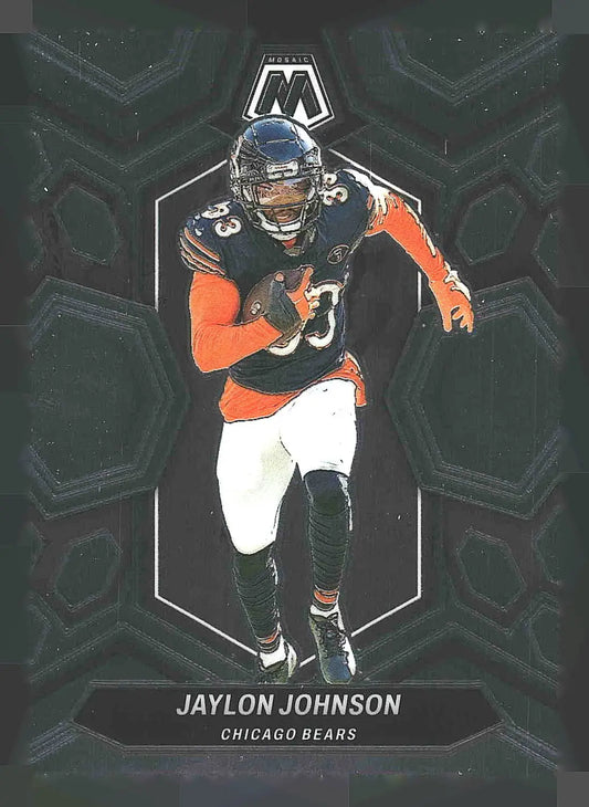 Football trading card of Jaylon Johnson from Chicago Bears Panini Mosaic 2024
