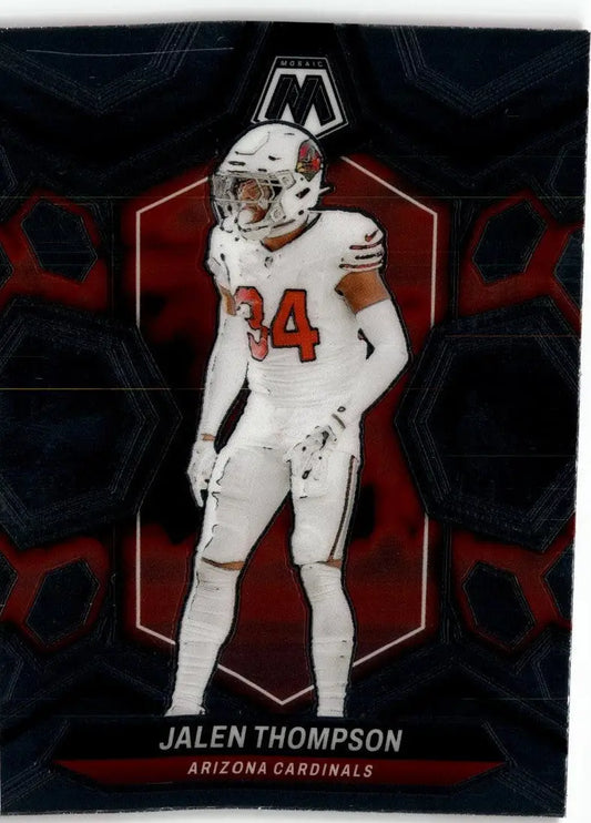 2024 Panini Mosaic Jalen Thompson trading card displayed for collectors