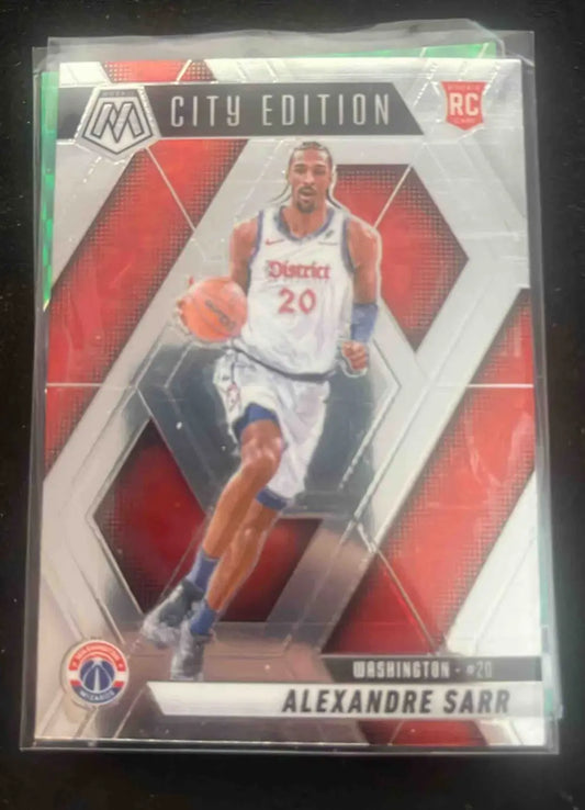 Panini Mosaic Alexandre Sarr City Edition Wizards rookie basketball card image