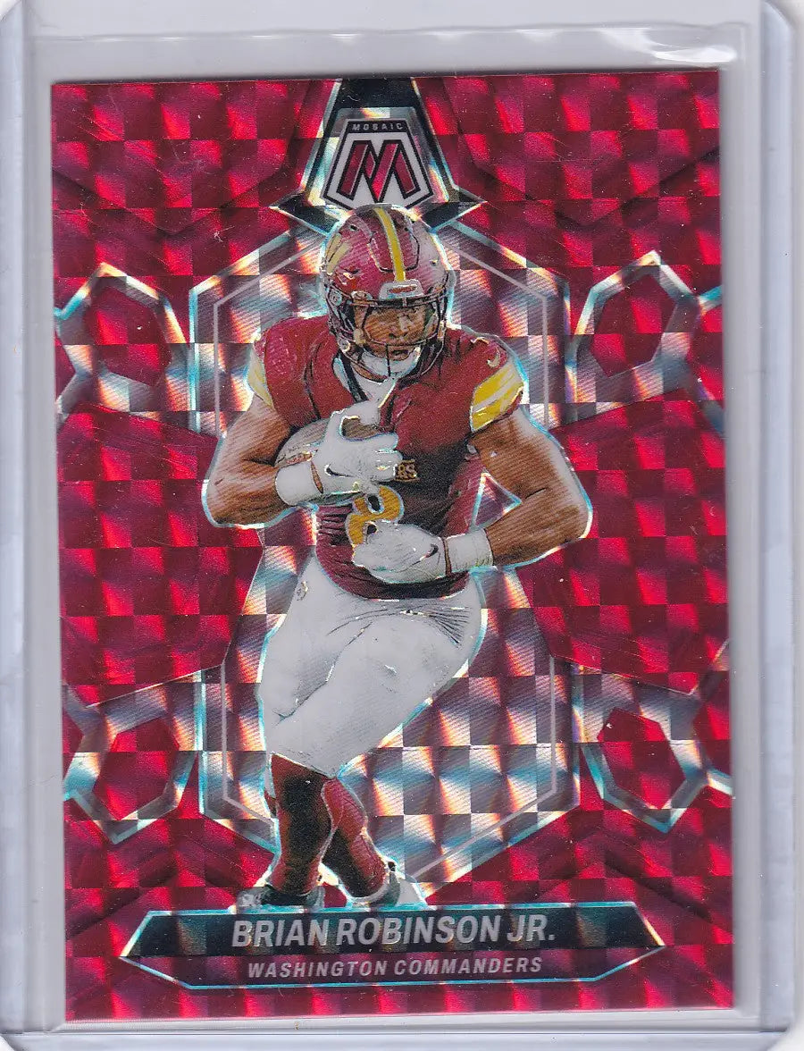 2024 Panini Mosaic Red Prizm #219 Brian Robinson Jr. - Washington Commanders