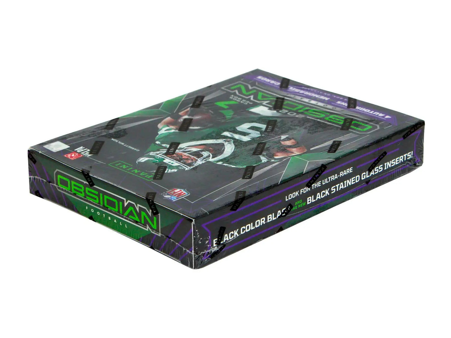 Obsidian football card box from 2024 Panini Obsidian Football Hobby Box