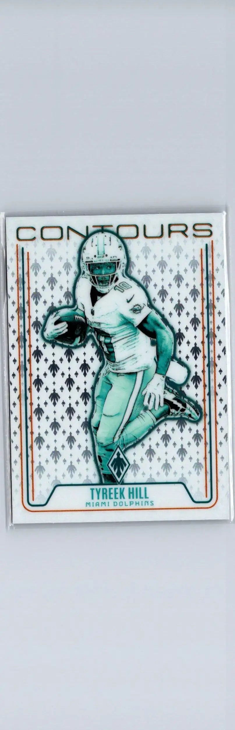 Tyreek Hill football card from 2024 Panini Phoenix Contours showcasing Tyreek Hill contours
