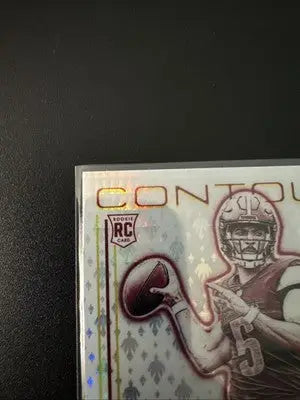 Football trading card featuring Jayden Daniels from 2024 Panini Phoenix Football series with CONTOUR design