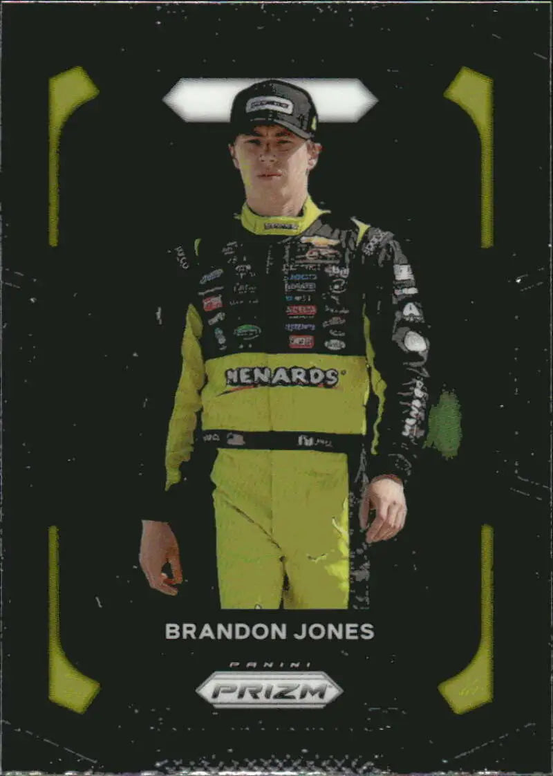 Brandon Jones Panini Prizm Chevrolet Racing Card for 2024 Menards/JR Motorsports