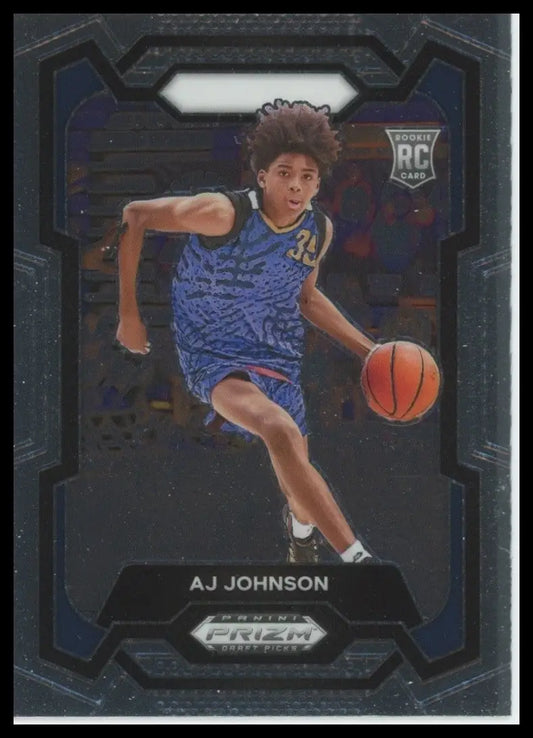 2024 Panini Prizm Draft Picks AJ Johnson #90 Rookie Basketball Card NCAA Sports - Basketball Card