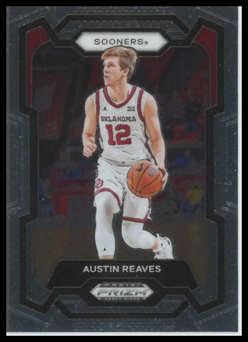 2024 Panini Prizm Draft Picks Austin Reaves #40 Oklahoma Sooners Basketball Card - Basketball Card