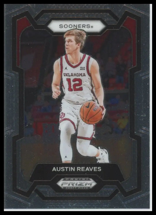 2024 Panini Prizm Draft Picks Austin Reaves #40 Oklahoma Sooners Basketball Card - Basketball Card