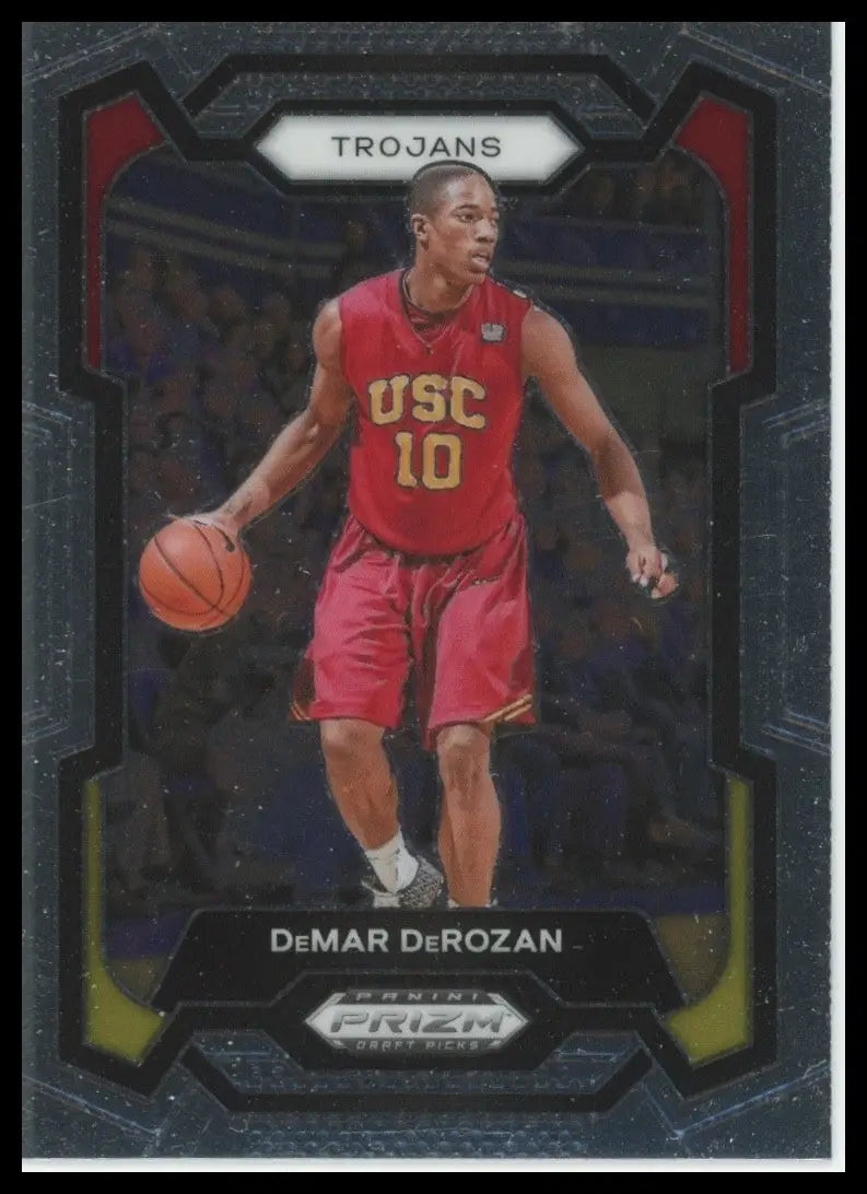 2024 Panini Prizm Draft Picks DeMar DeRozan #64 USC Trojans Basketball Card NCAA